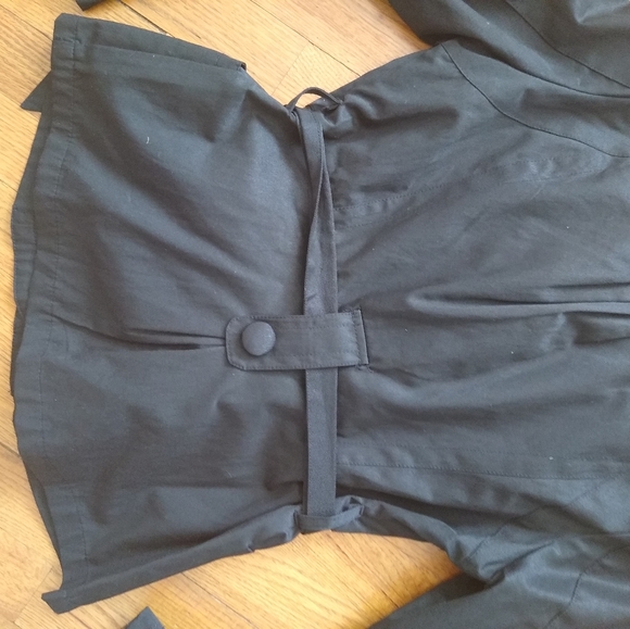 Forever 21 Black Raincoat Jacket Sz S - Picture 11 of 13